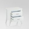 Babb White Finish Accent Table