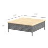 Rattan Patio Accent Table
