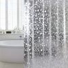 3D Pebble Pattern Shower Curtain Liner â€“ Heavy-Duty PEVA Material with Magnets, 71x71 Inches, Perfect for Shower Stalls & Bathtubs