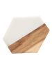 Trivet Marble and Wood Large Coasters | Marble and Acacia Wood |  Kitchen Table Protector
