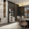 Large capacity multifunctional bamboo storage cabinet furniture for bathroom and living room white