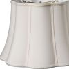 Slant Melon Out Scallop Softback Lampshade with Washer Fitter, Cream
