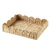 Scalloped Water Hyacinth Tray
