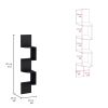Rosset Corner Shelf, Modern Full-Wall Design with Multiple Shelving