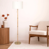 Stellar Wood & Rattan Floor Lamp