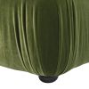 Marcel 36" Bubble Modular Modern Cocktail Ottoman, Olive Green Performance Velvet