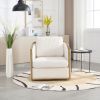 COOLMORE Corduroy Swivel Barrel Chair, Comfortable Accent Sofa Chair for Living Room, 360 Degree Swivel Barrel Club Chair
