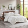 Ivory Tufted Chenille Duvet Set