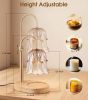 Candle Warmer Lamp Adjustable Timer - Electric Flower Glass Candles Warmers Adjustable Height Dimmable Vintage Base Modern Wax Candles Top Warmers for
