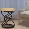 End Table Solid Mango Wood 15.7"x19.7"