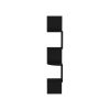 Rosset Corner Shelf, Modern Full-Wall Design with Multiple Shelving