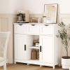 Storage Cabinets,Wooden Floor Cabinet,with Drawers and Shelves Storage Cabinets,Accent Cabinet for Living Room,Bedroom