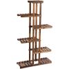 6 Tier Garden Wooden Shelf Storage Plant Rack Stan