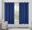 Blackout Curtains for Bedroom Pack of 2 Navy Blue 52 x 63 inch