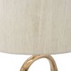 Oval Cut-Out Gold Table Lamp