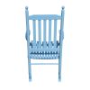 Blue Porch Rocking Chair-Solid Wood Outdoor