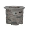 32" Round Stone Propane Table, 40,000 BTU