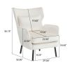 Wing Back Velvet Accent Chair