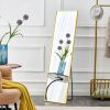 The 4rd generation aluminum alloy metal frame wall mounted full body mirror, bathroom makeup mirror, bedroom entrance, decorative mirror