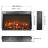 Ultra thin heater with log set & realistic flame