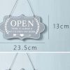 Double-Sided Open Closed Wooden Sign-Rustic Wall Decor for Entryway or Office