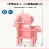 Open storage rack in pink