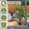 Simulate green plastic 15-leaf flower boxes arranged loose tail flooring to decorate outdoor home planters 2pcs/set