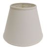 Extra Deep Empire Hardback Lampshade with Washer Fitter, Beige Color Fabric Lampshade for Table Lamps, Natural Linen, 9" Top x 16" Bottom x 12" Height