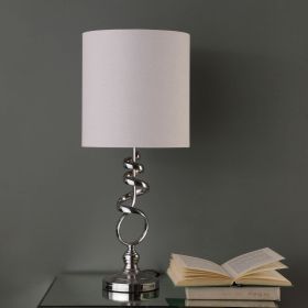 Milo Sculptural Silver Lamp