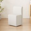 Dining chairs with wheels, modern rolling dining chairs, footstools with wheels, suitable for bedrooms, reading rooms, living rooms