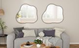 Cloud-Shaped Metal Accent Wall Mirror