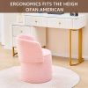 Modern Storage Ottoman â€“ Vanity Stool with Foldable Backrest, Teddy Velvet Footstool, Extra Seating, Small Side Table & Footrest for Bedroom