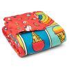 Hello Kitty Rainbow Red Full/Queen Quilted Blanket 90 x 90 inches