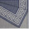 Blue Border Patio Rug