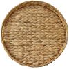 Round Water Hyacinth Decorative Tray