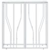 Console Table 27.6"x11.8"x27.6" Stainless Steel and Glass