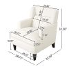 Upholstered Accent Chair Tufted Armchair for Living Room and Bedroom, Beige