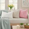 Beige Faux Wool Pillow Covers - Set of 2