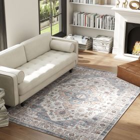 Washable Rug — Blue Neutral