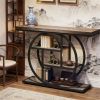 Rustic Circle Console Table