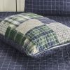Bedding Quilt Set Full/Queen Green Reversible Printed 3-Piece