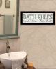 Bath Rules By Susie Boyer Ready to Hang Framed Print