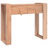 Console Table 35.4"x13.8"x29.5" Solid Teak Wood