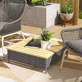 Rattan Patio Accent Table
