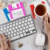 6 PCS Silicone Floppy Disk Coaster For Tables Drink Coasters for Tabletop Protection Cheerful Funny Coasters Suitable