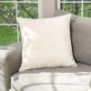 HGTV Curlicue Faux Fur Pillow Snowbound 22 x 22 inches