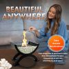Halo Glass Fire Bowl