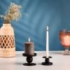 Flippable Black Candle Holder