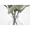 Artificial Eucalyptus Glass Vase
