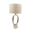 Oval Cut-Out Gold Table Lamp